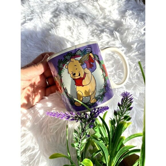 Vintage Disney Winnie the Pooh Christmas Mug by applause - Picture 1 of 4